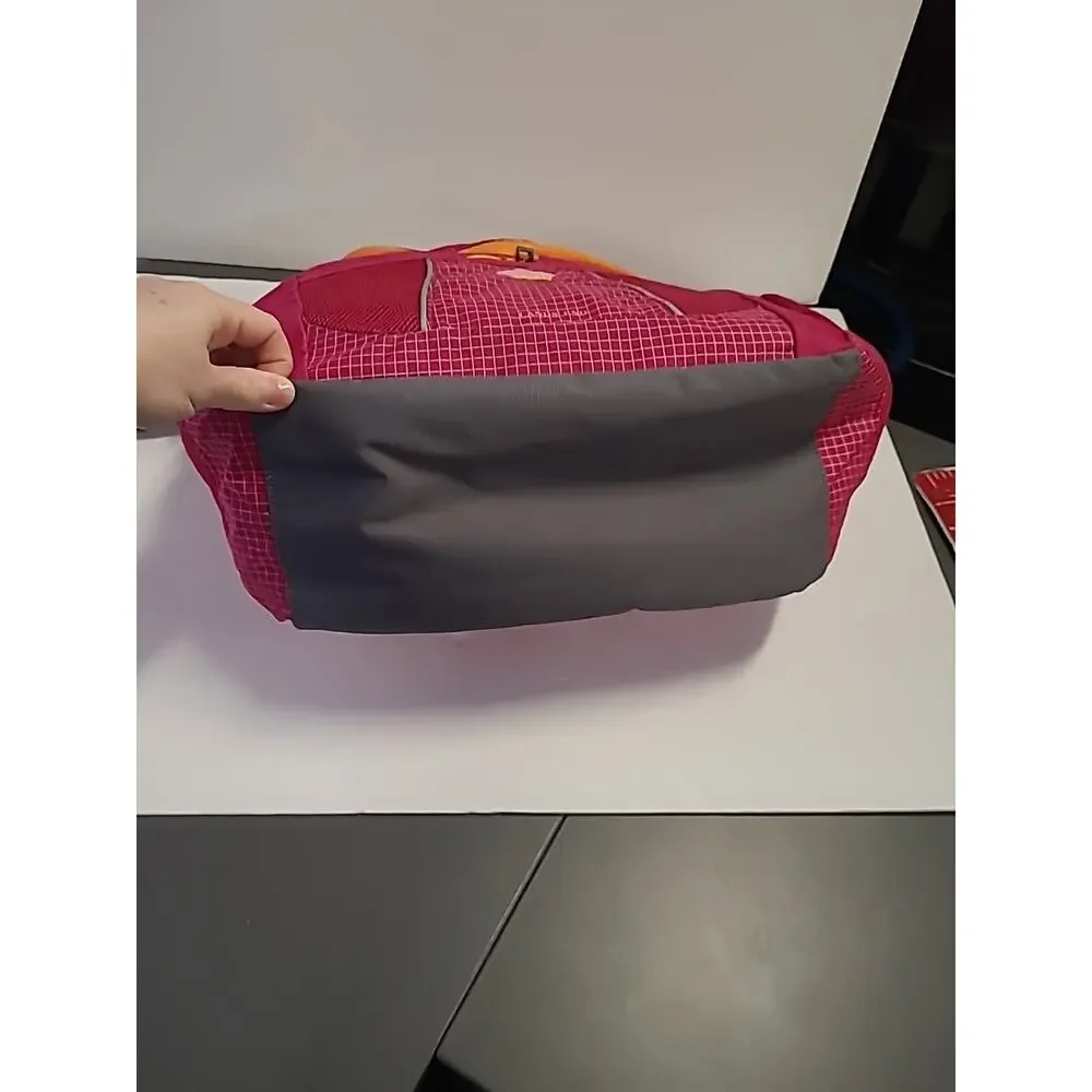 Lands End Kids Laptop Messenger Bag Cupcake School Pink Orange Neon Zip Top
